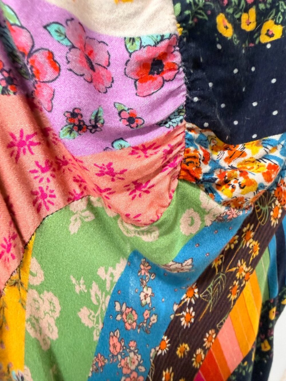 Free People Fiona Maxi Dress Confetti Combo Patchwork Floral Size Small - Picture 12 of 15